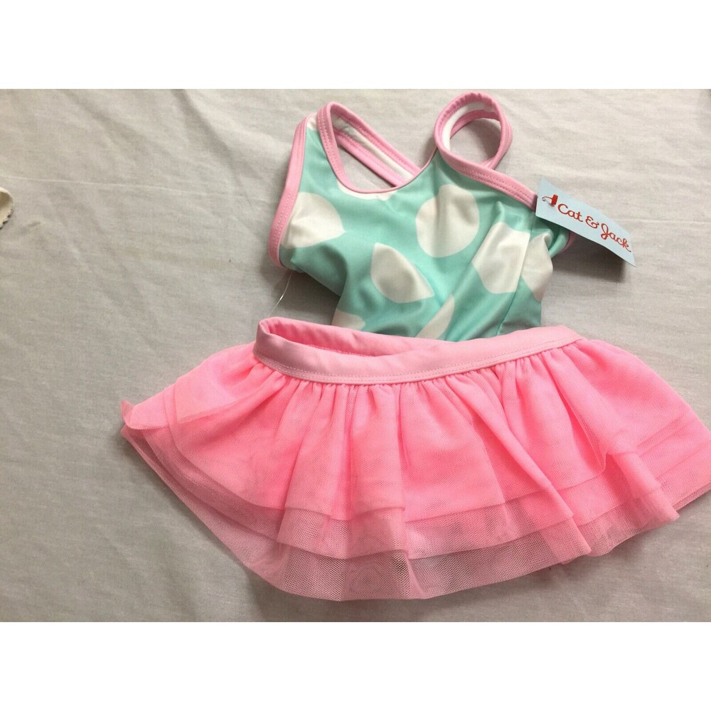 NWT CAT JACK GIRLS SWIMSUIT SIZE 9 MONTHS
